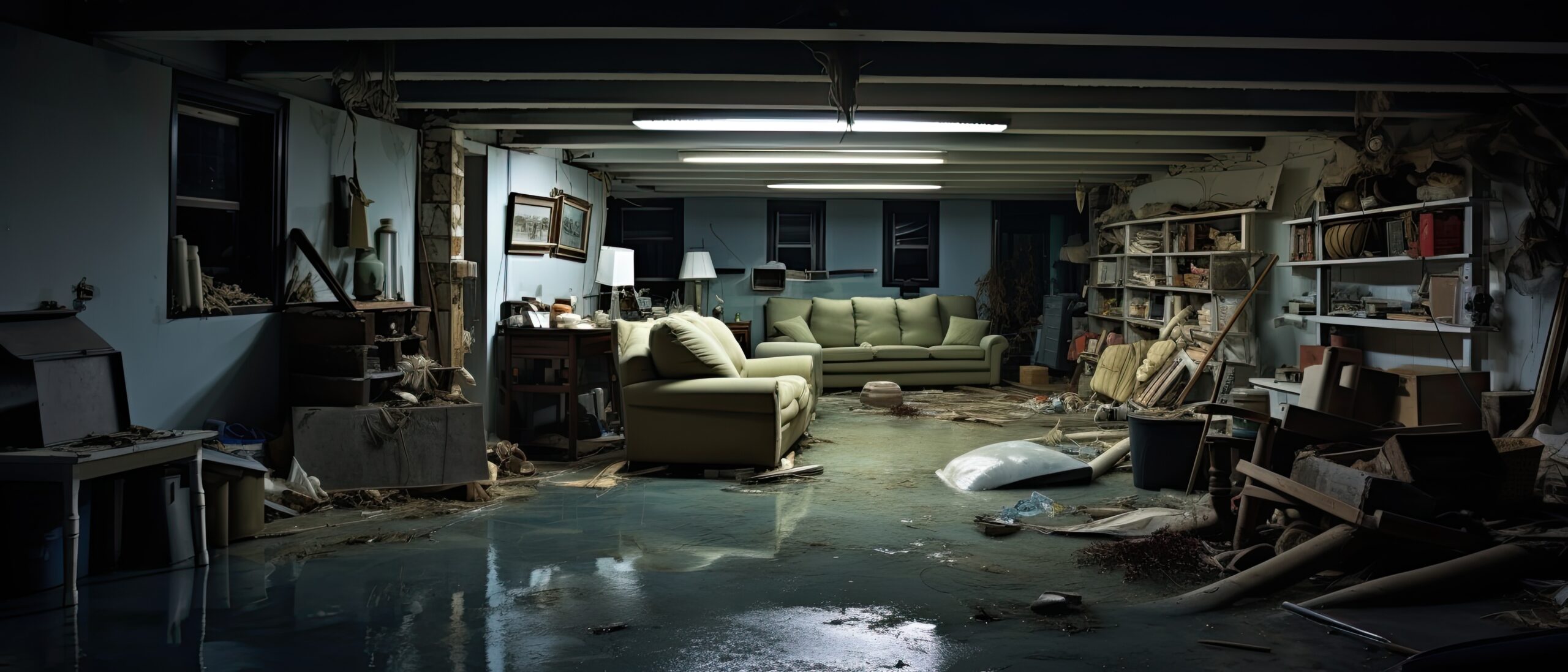 Basement flooded. A sump pump is needed.