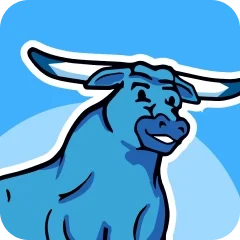 Blue Ox Heating & Air bull logo graphic
